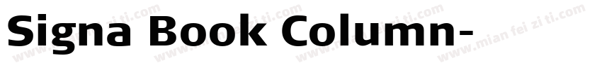 Signa Book Column字体转换